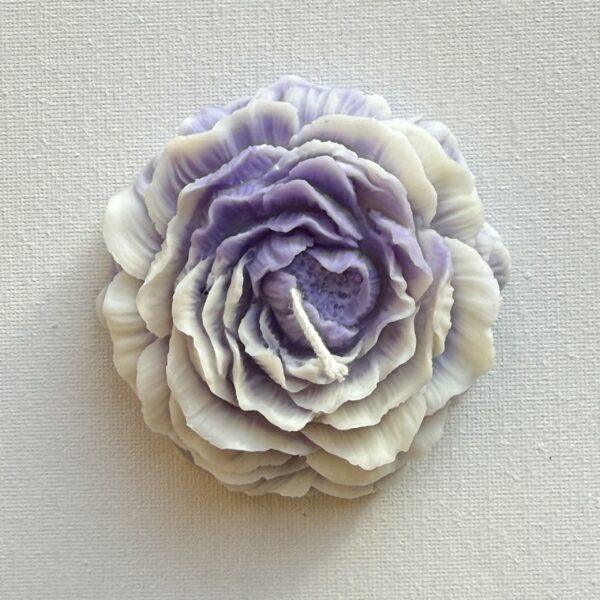 Lilac & White peony - soy wax candle - Image 2